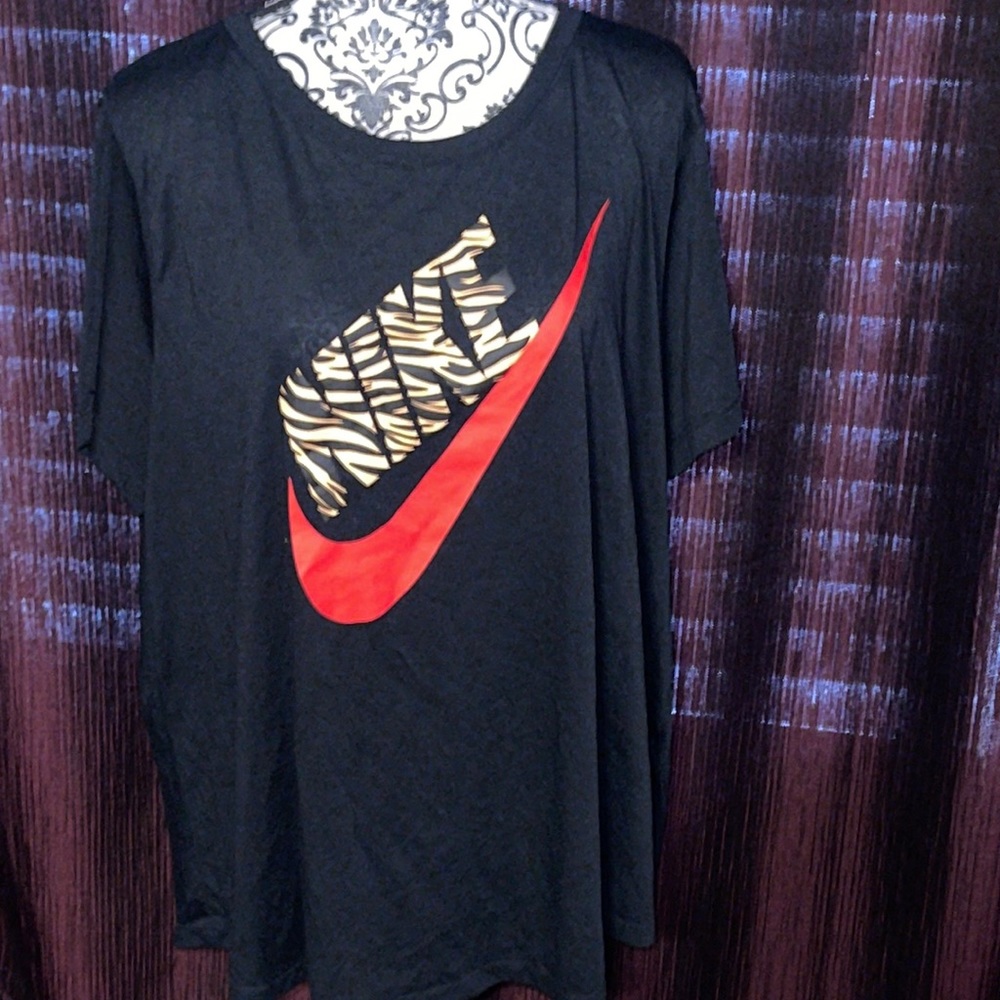 Nike Animal Print Red Swoosh